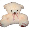 Cream Color Teddy  - BST  9059 - Click here to View more details about this Product